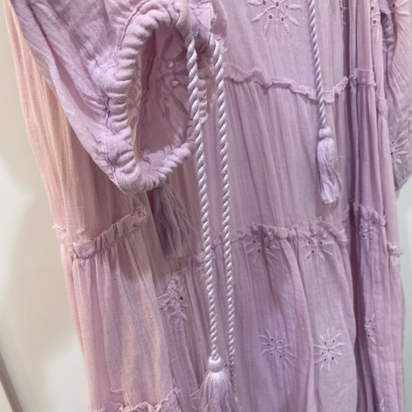 Free People Celestial Skies Midi Dress. Bonus shift. Lilac, Sz. M. - Picture 2 of 9